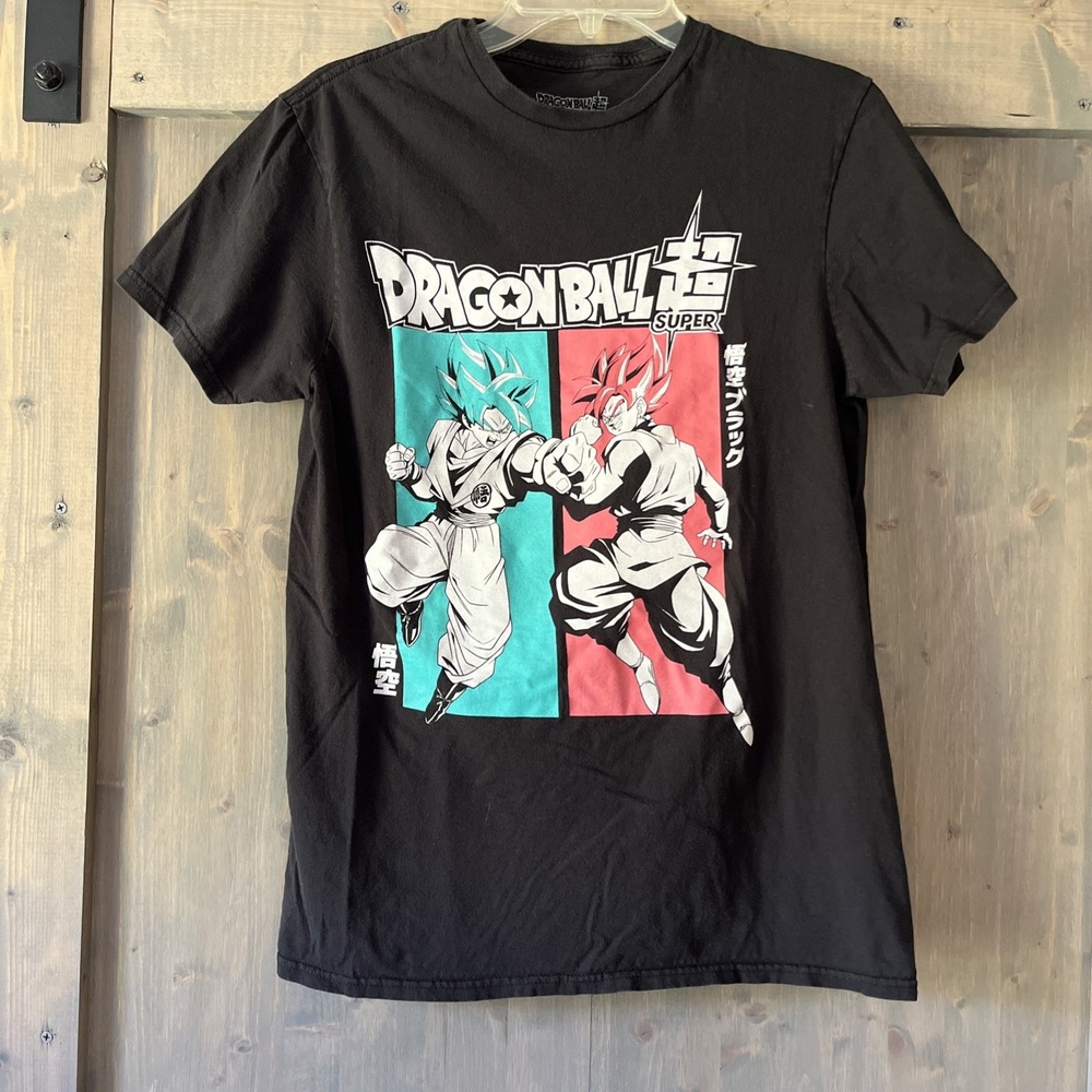 Dragon Ball Z‎ Shirt Men's Size Medium Black Short Sleeve Crew Neck Anime